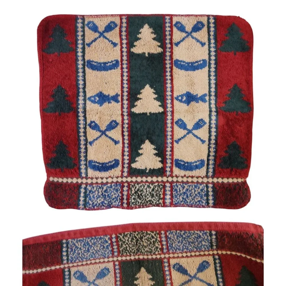 Vintage Cecil Laydah Cabin Theme Towel Set